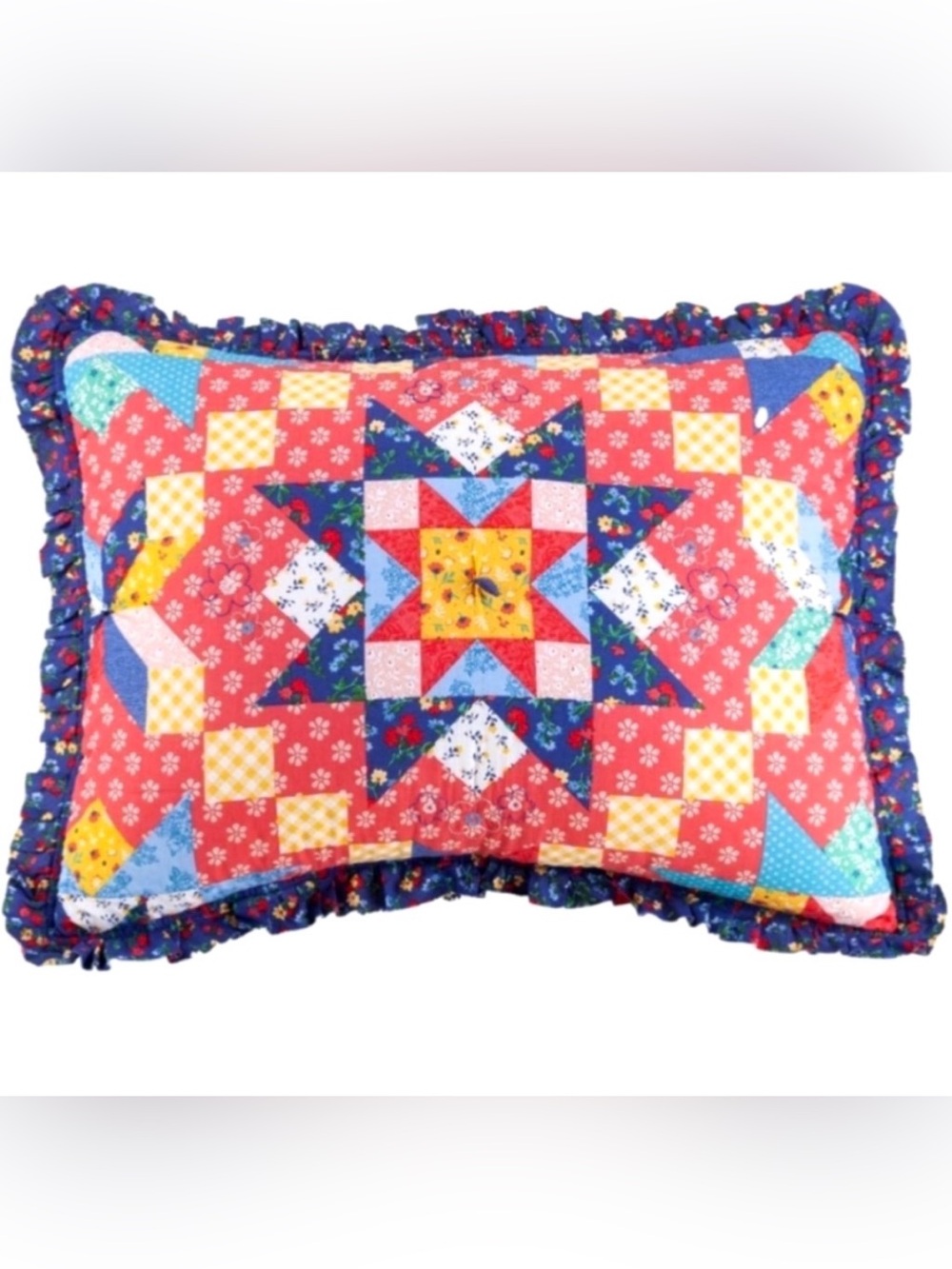 The Pioneer Woman MultiColor Starlight Patchwork 2 Piece King Shams Set NWT